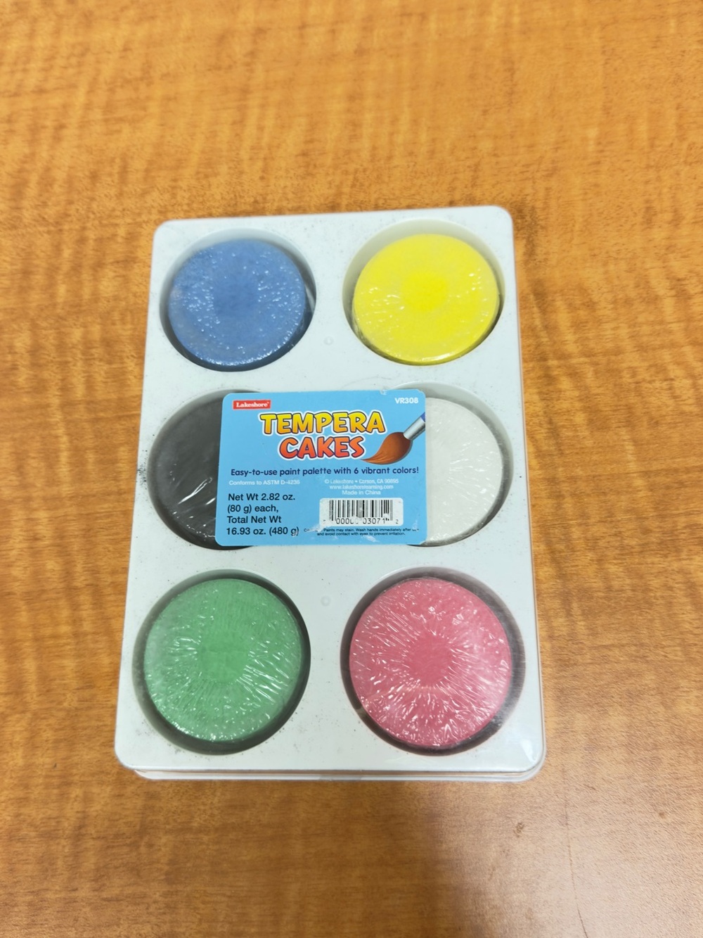 Lakeshore Learning Tempera Cakes VR308 6 Color Paint Set New Sealed
